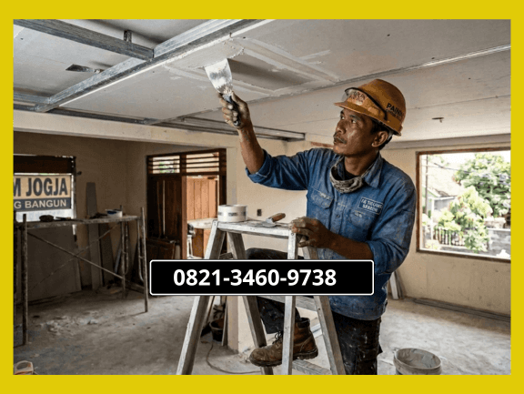 Jasa pasang plafon gypsum Jogja murah dari AB Tukang Bangun